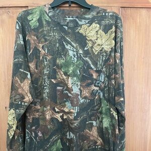 NWT Bill Jordan Advantage Camo Camouflage LS Outdoor Hunting Tee Shirt L